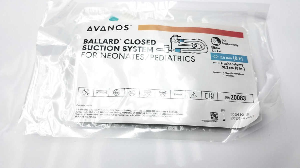 Avanos Ballard Closed Suction System for Neonates Pediatrics 20083