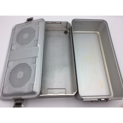 BioMedical-Aesculap JK442 6” Full-Size Sterilization Container w/ Insert Basket
