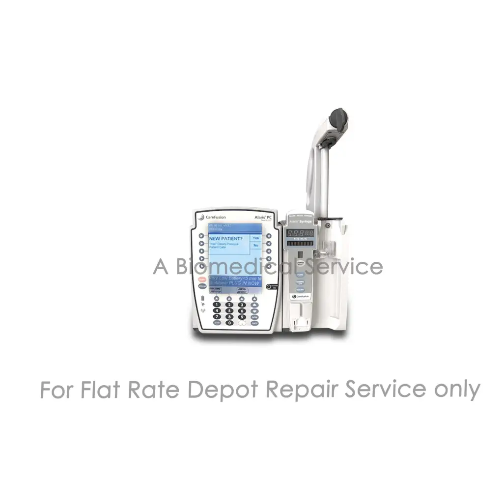 White carefusion alaris bd 8110 syringe pump module with digital display for medical equipment repair service