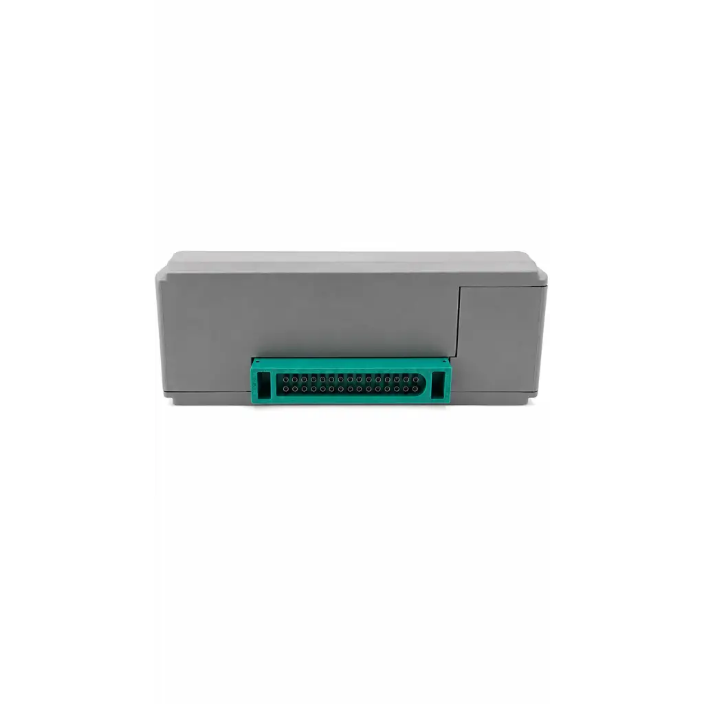 Gray plastic ge solar bioz icg module with teal 32-pin d-sub connector for medical use