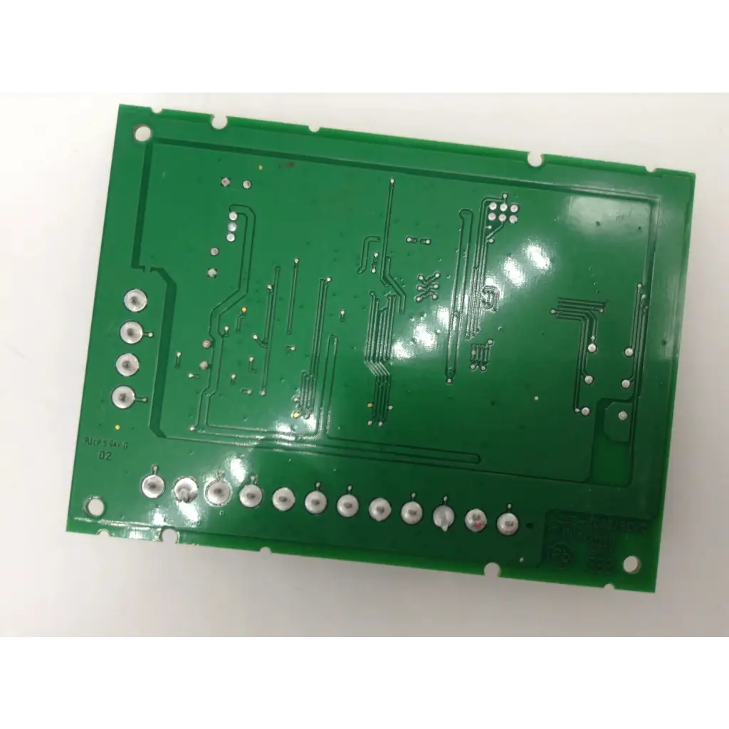 Green rectangular printed circuit board with silver solder pads for honeywell ademco sa4208sn-1 alarm universal expander remote