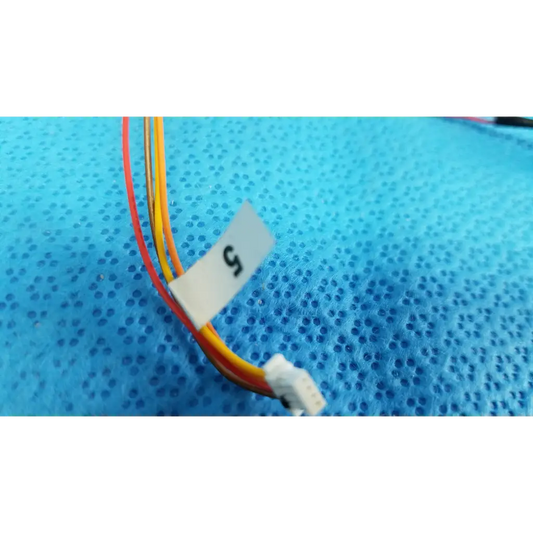 Internal optical base photo-interrupter sensor wire harness with red yellow orange wires and white connector for topcon fundus camera