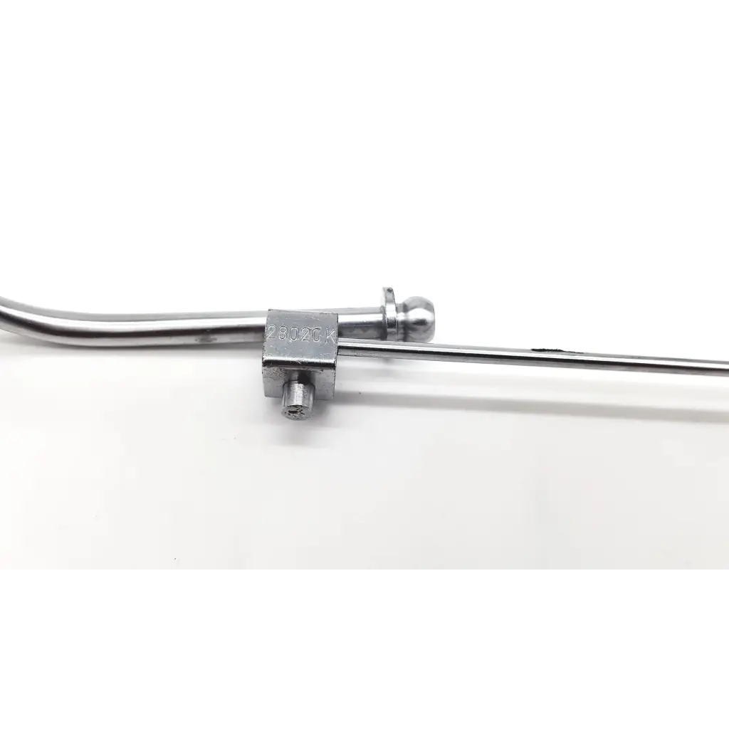 Silver metallic karl storz 28020k nephroscope with slender curved shaft and square connector housing for urological use