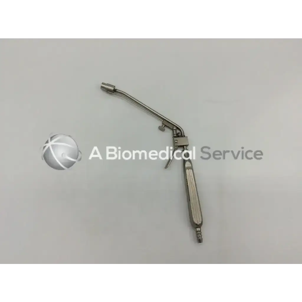 Stainless steel McGown 30000 hemorrhoid ligator with curved articulated arm and textured grip handle ligator ad5-60 121322sm
