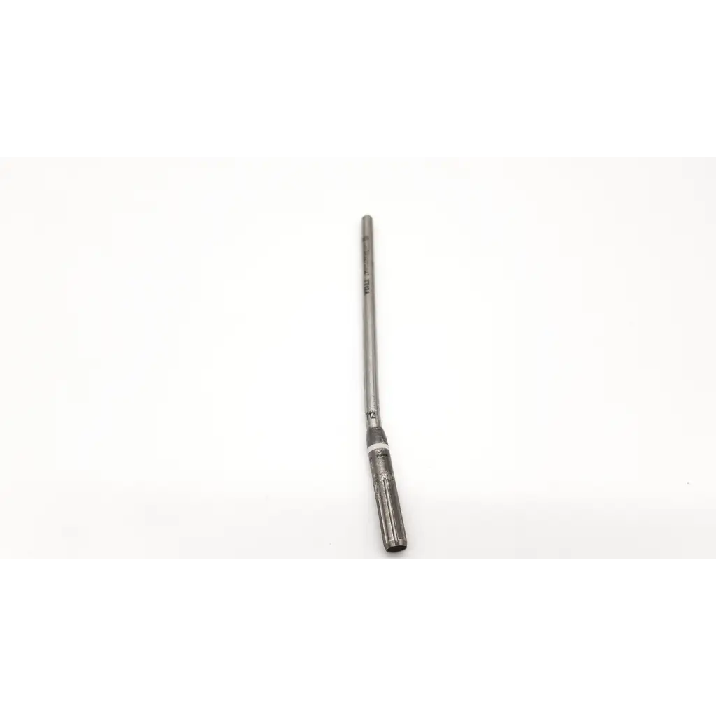 A metallic slender medtronic tt12a midas rex drill bit with textured grip handle and engraved markings on shaft