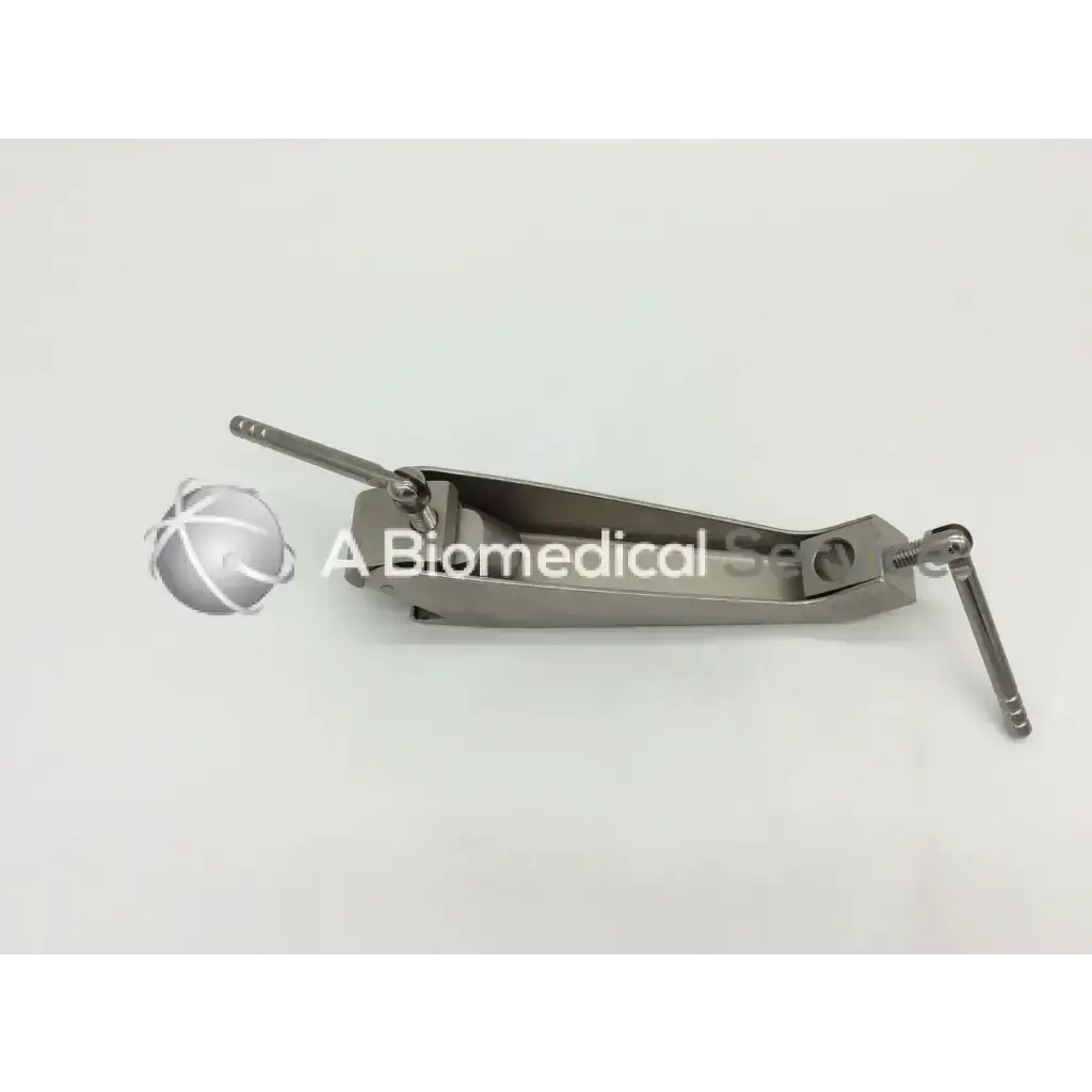 Omni-tract 3635 stainless steel ima retractor rail clamp with lever mechanism and adjustable jaw surgical instrument