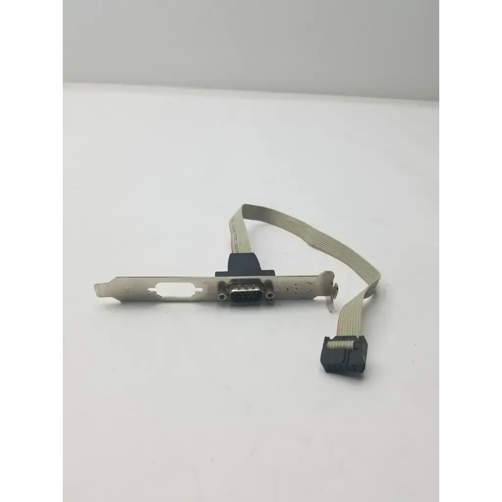 Generic Serial 9 Pin DB9 RS232 Motherboard Com Port Ribbon Cable Connector Slot Bracket RS232 Serial Port Bracket Cable, second-hand product photo 6
