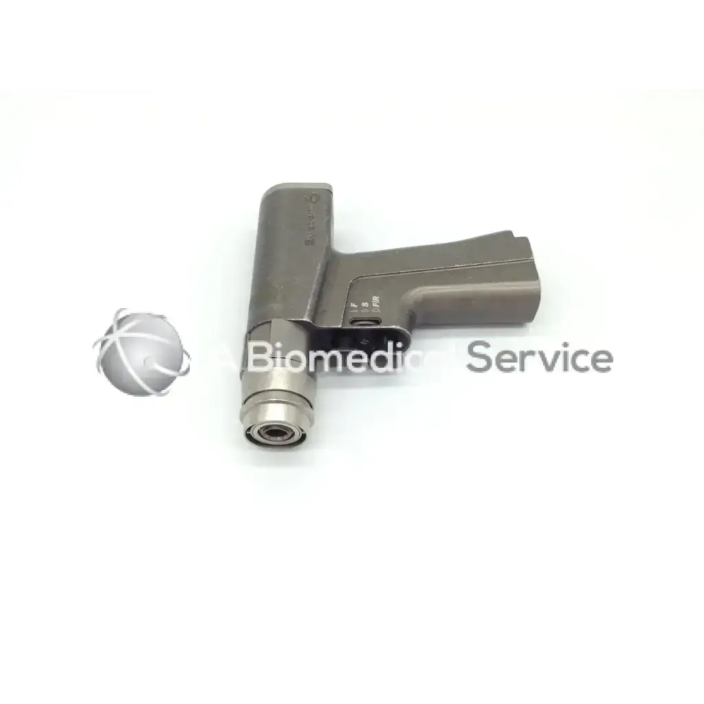 Stryker 6205 system 6 dual trigger rotary handpiece in gray and silver with ergonomic grip design and dual trigger feature