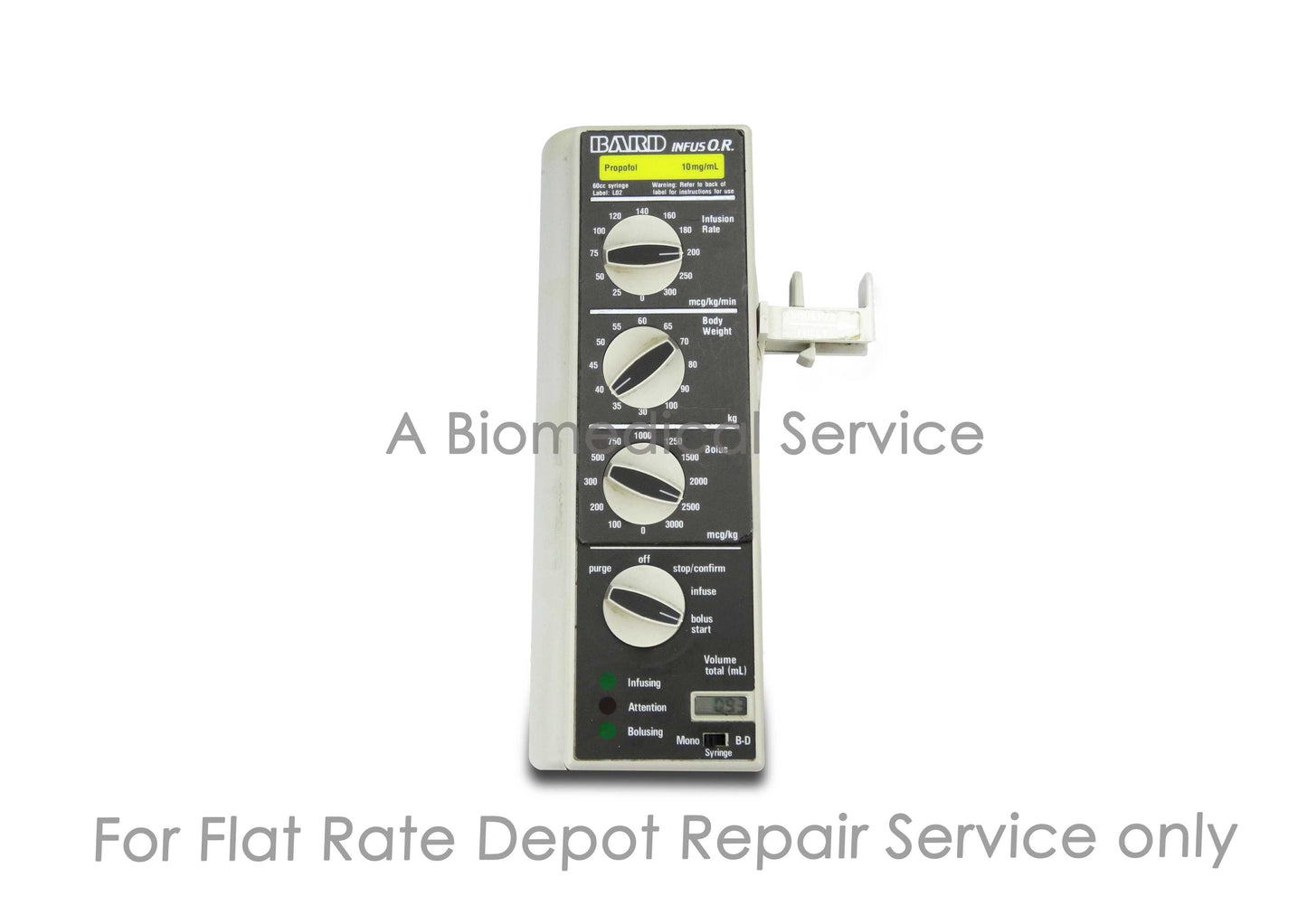 Baxter InfusOR Infusion Pump Repair Service Baxter