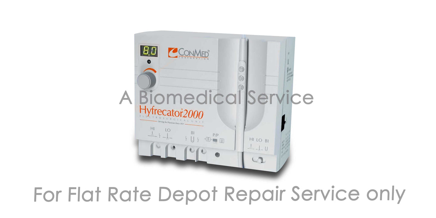 Conmed Hyfrecator 2000 Repair Service Conmed