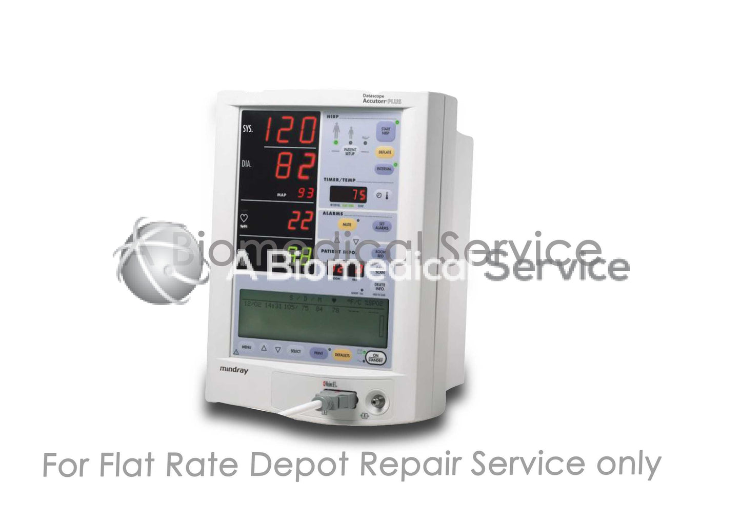 Datascope Accutorr Plus Patient Monitor Repair Service Datascope