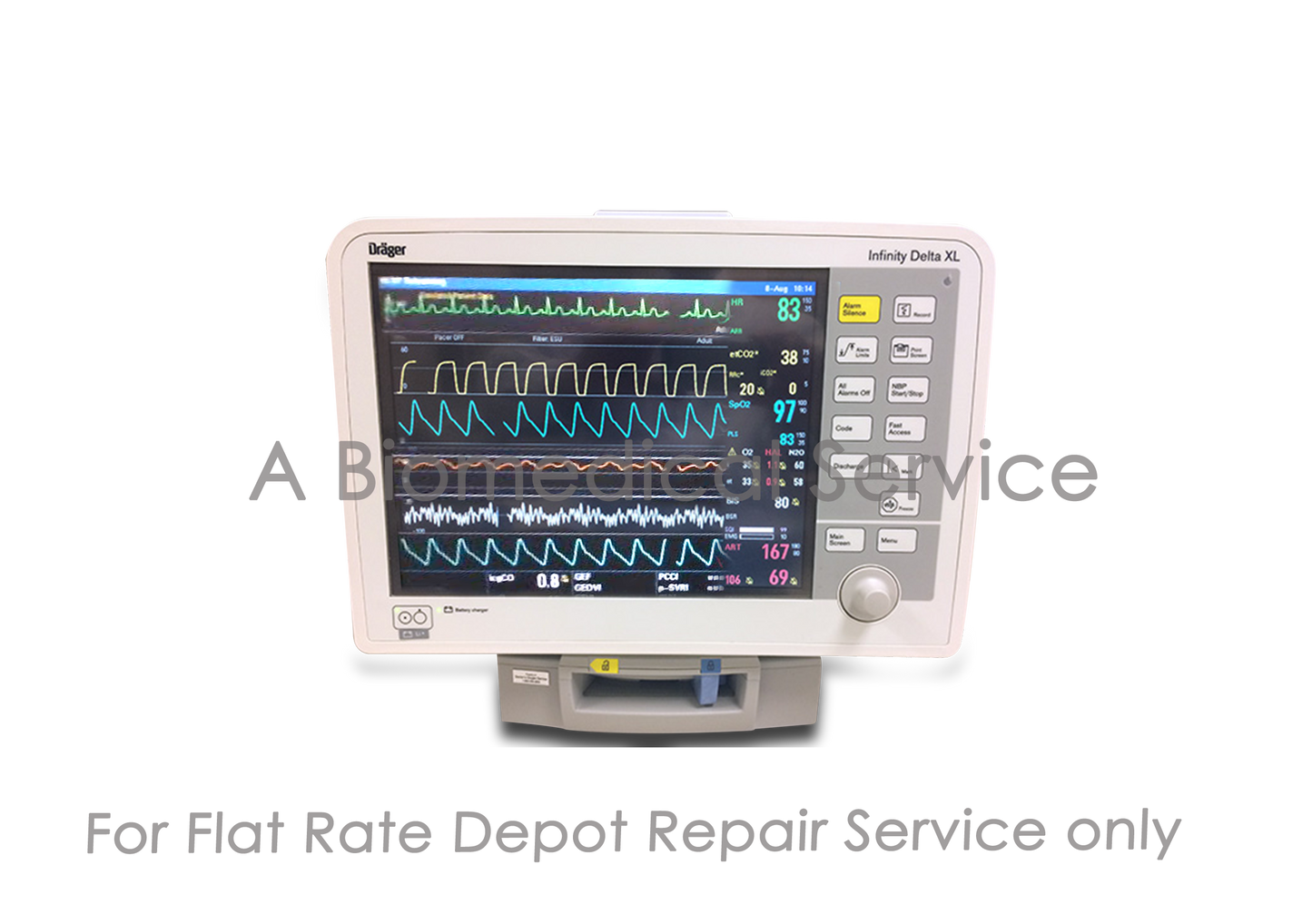 Drager Infinity Delta XL Patient Monitor Repair Service Drager