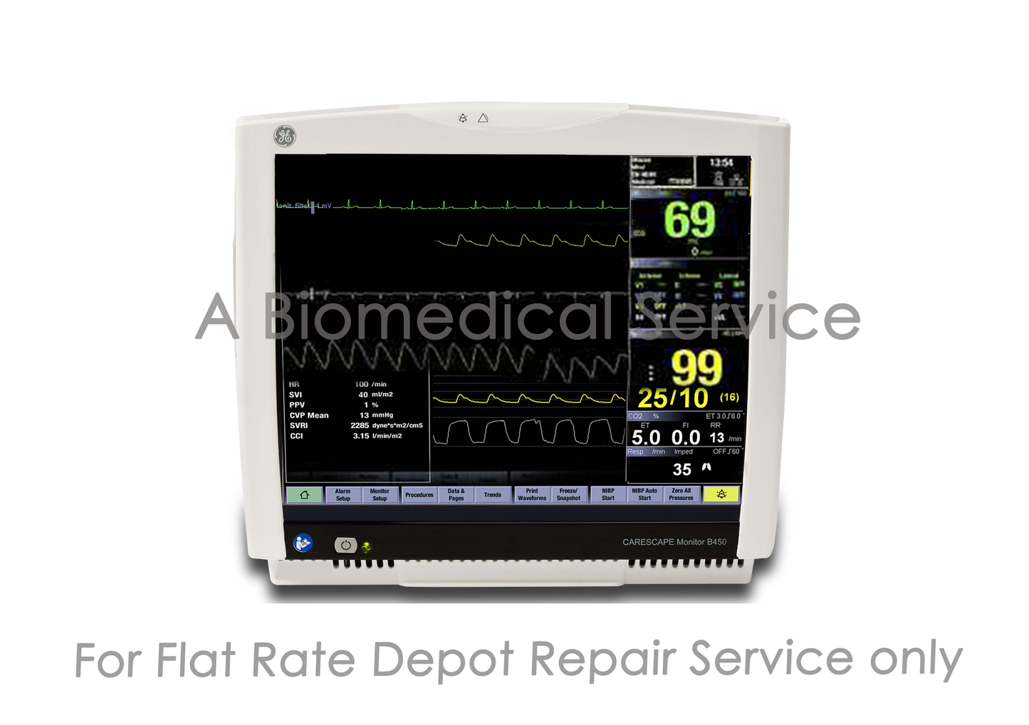 GE Carescape B450 Patient Monitor Repair Service GE