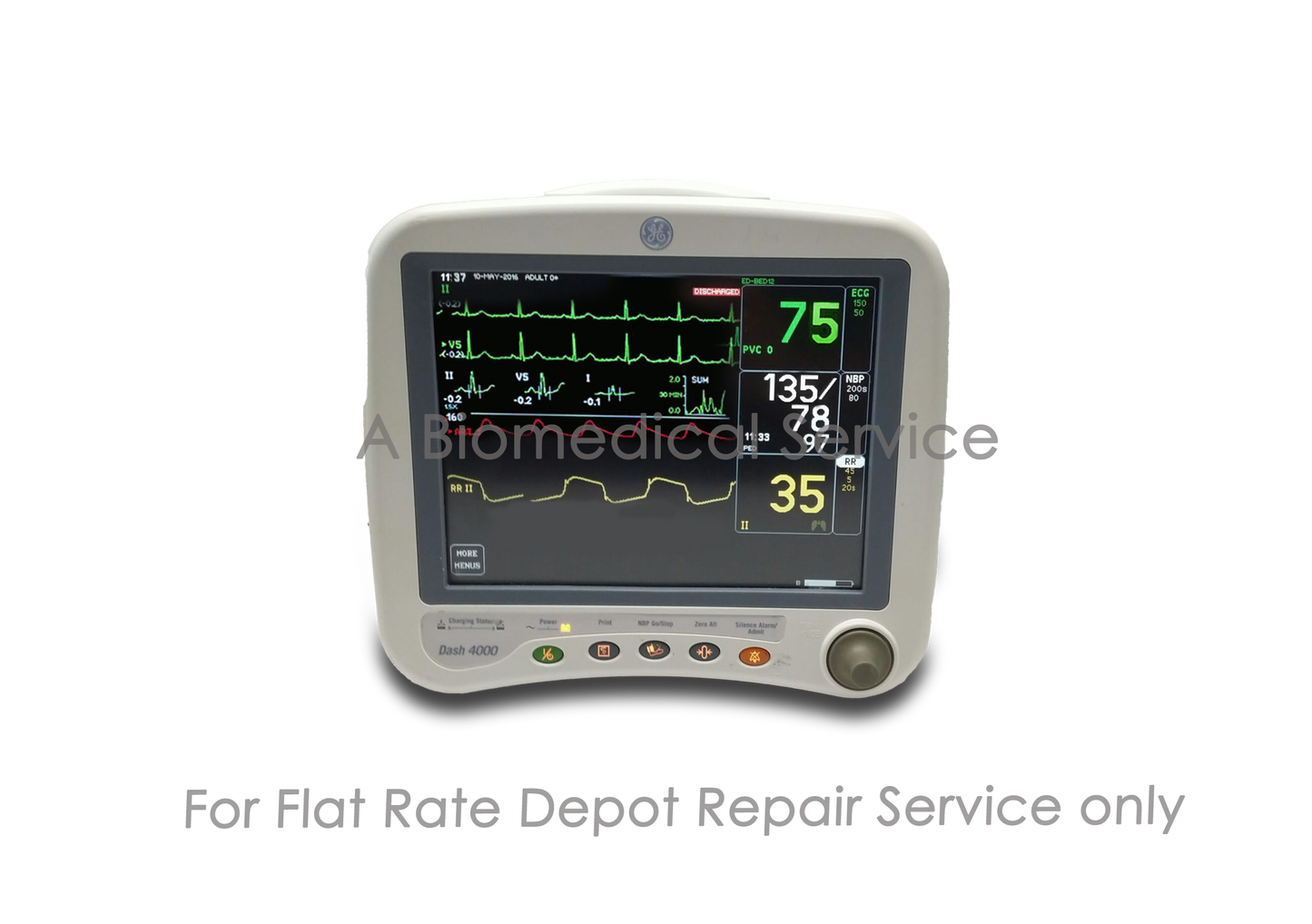 GE Dash 4000 Patient Monitor Repair Service GE