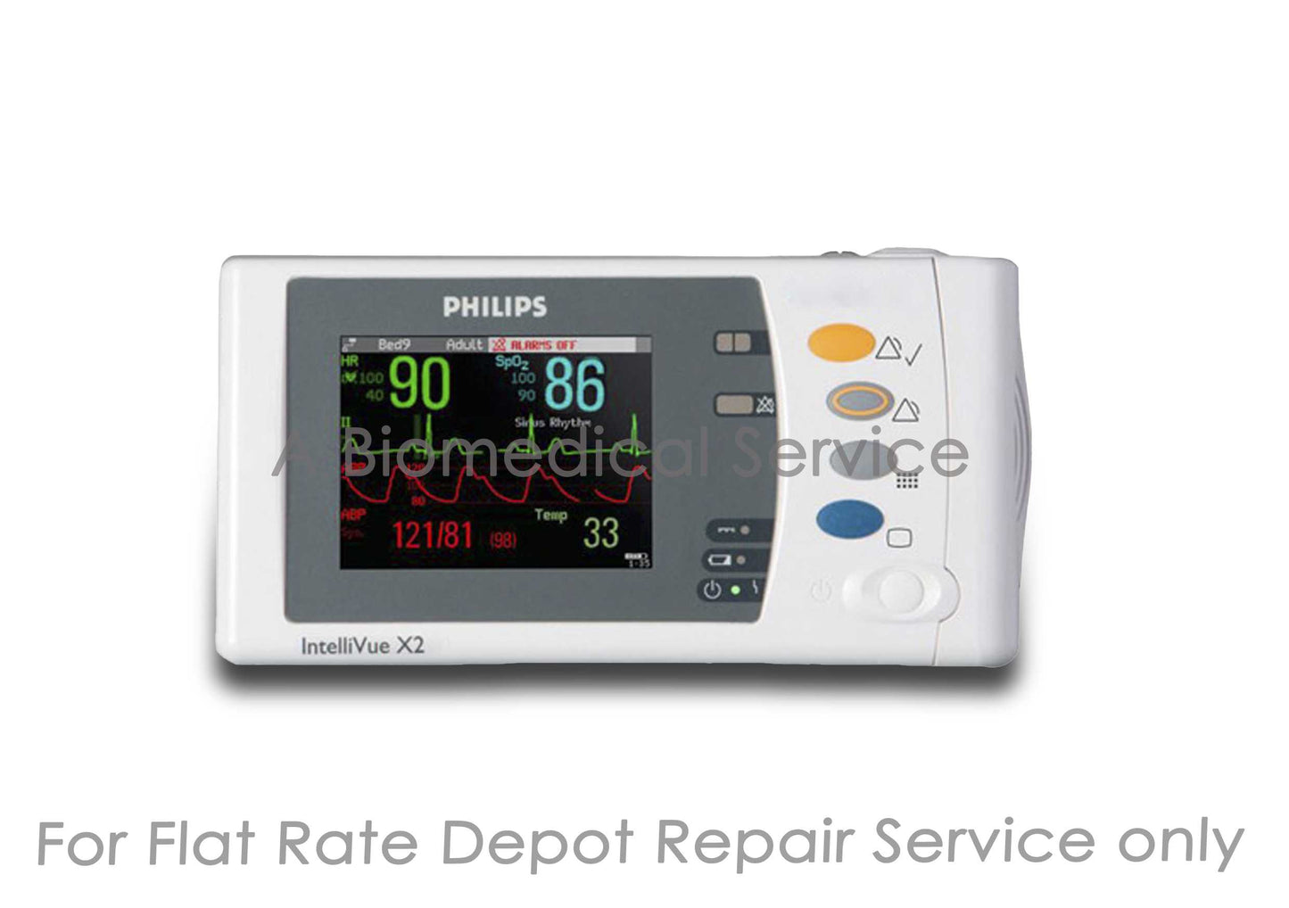 Philips IntelliVue MMS X2 M3002A Patient Monitor Repair Service Philips