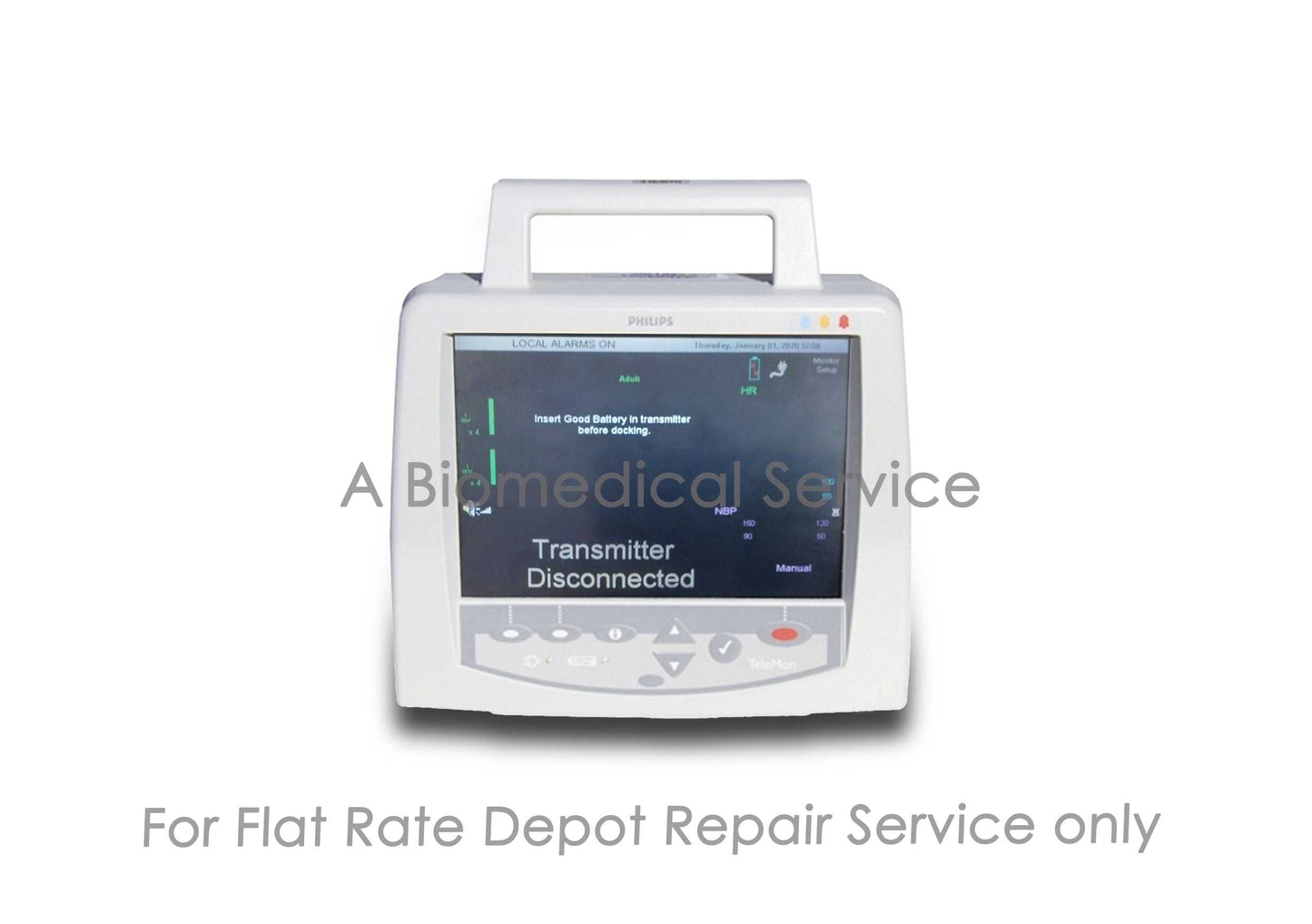 Philips M2636C Telemon C Vital Signs Patient Monitor Repair Service Philips