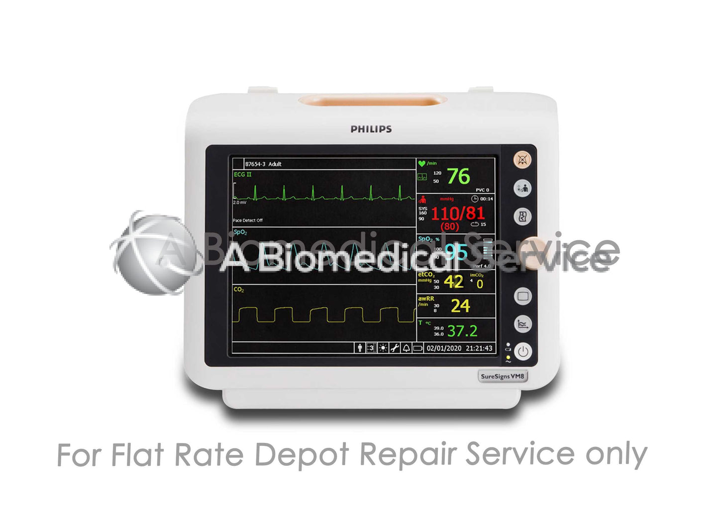 Philips SureSigns VM8 Vital Signs Monitor Repair Service Philips