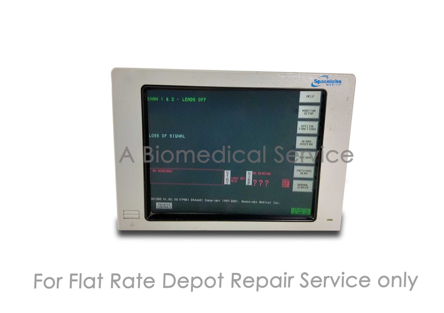 Spacelabs 90367 Ultraview 1030 Patient Monitor Bedside Monitor Repair Service Spacelabs Healthcare