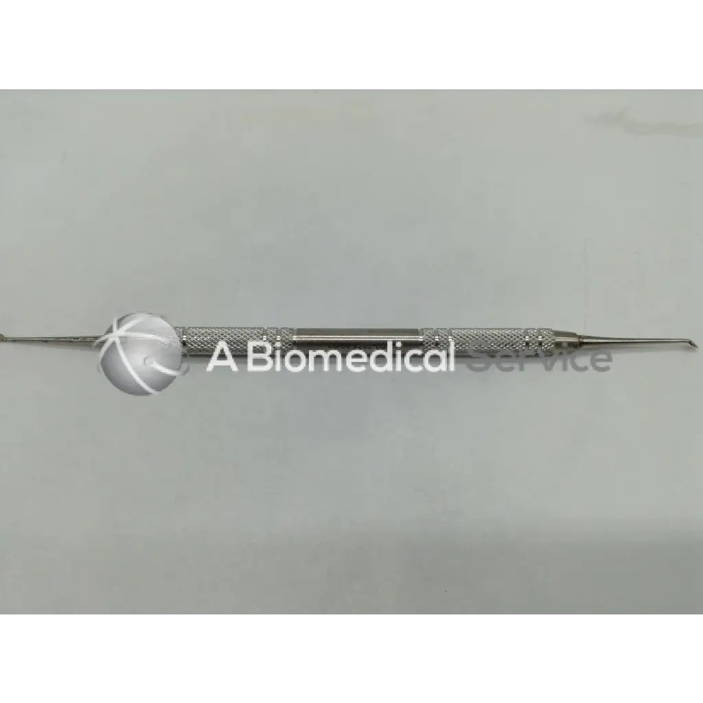 Silver henry schein dental wax carver stainless with textured grip and dual-ended tips for precise carving use