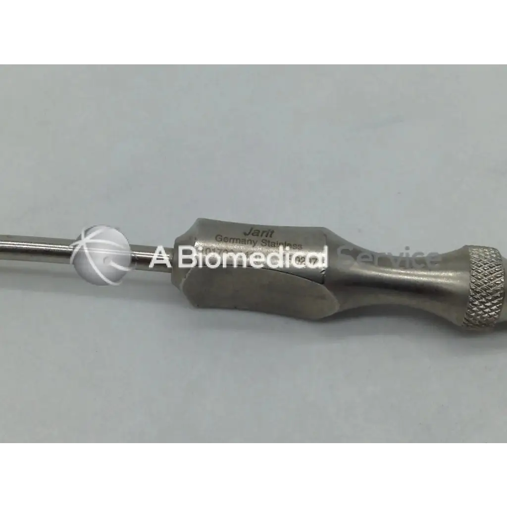 Jarit 285-454 frazier suction tube 7 1/2 inch metallic surgical instrument with textured grip and engraved branding