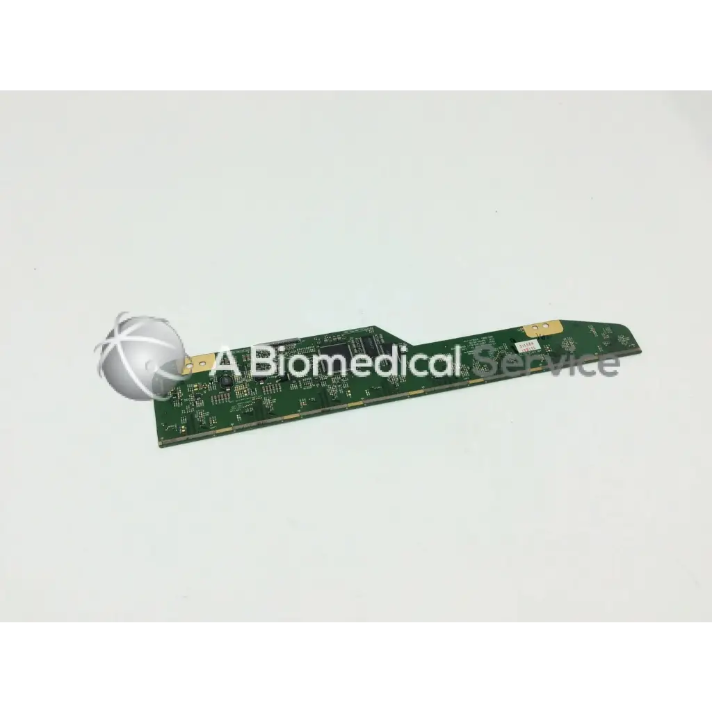 Green rectangular philips lcd lm201u05-sll1 circuit board with gold connectors and intricate electronic traces