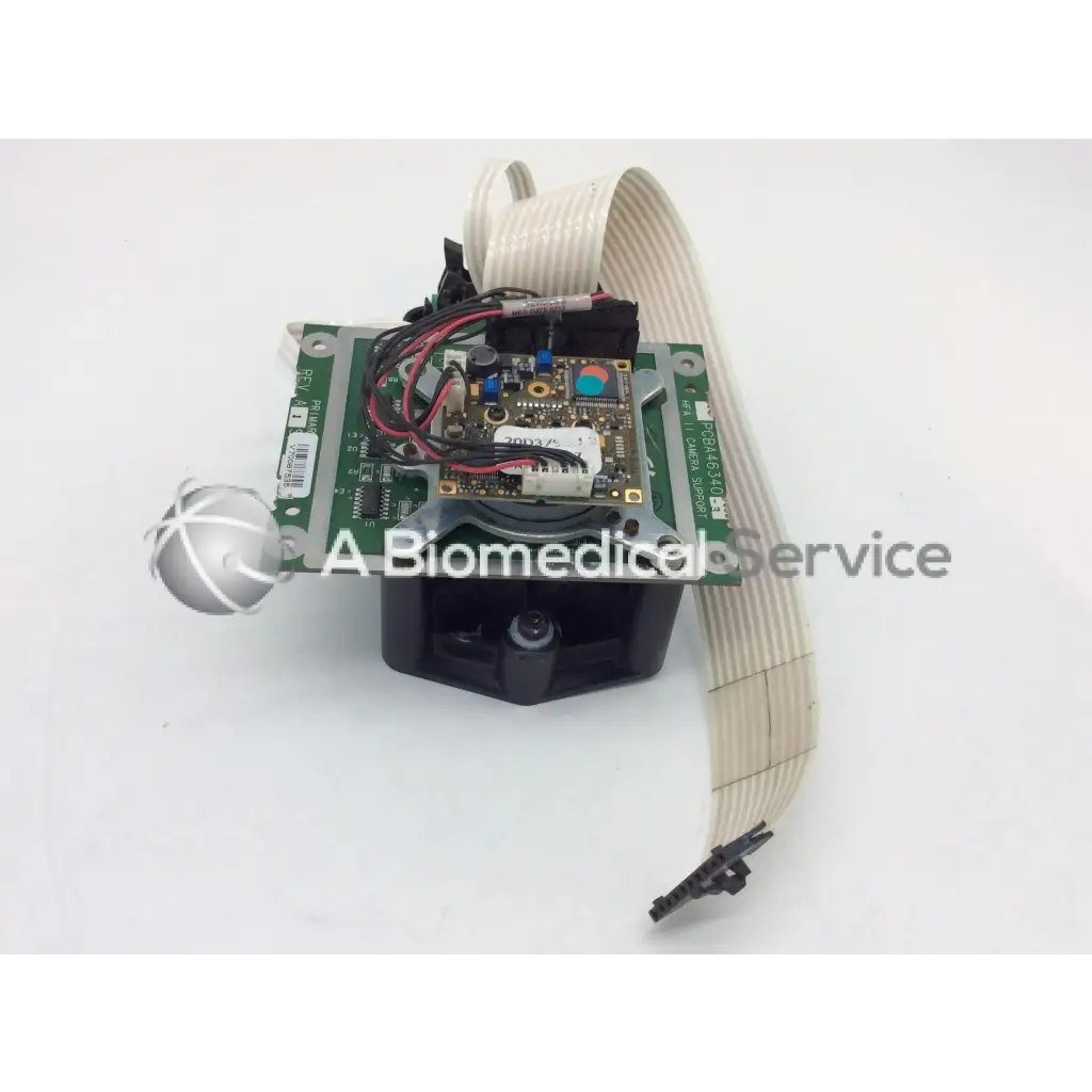 Black plastic housing with green circuit board and beige ribbon cable attached for zeiss humphrey camera support visual field analyzer board
