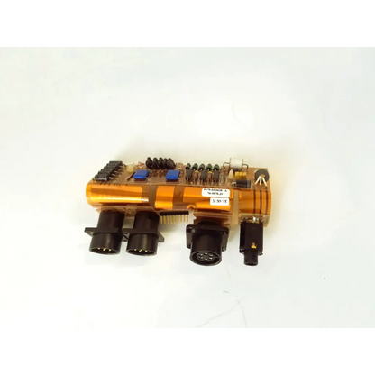 Orange translucent control board 0670-00-0628 with black connectors and blue components for board bbcb3-8a 22523sm
