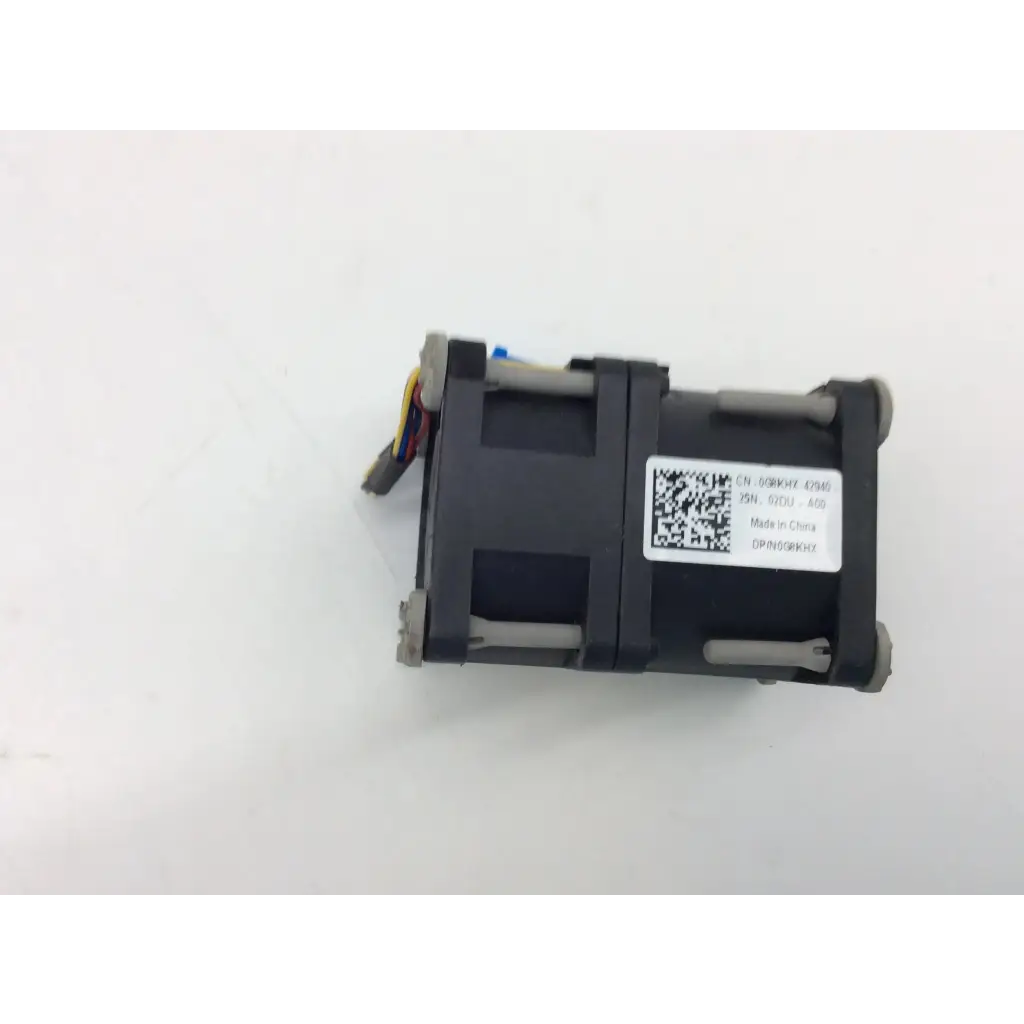 Black plastic servo motor with gray brackets and white label for g8khx biomedical service responsible electronics recycling
