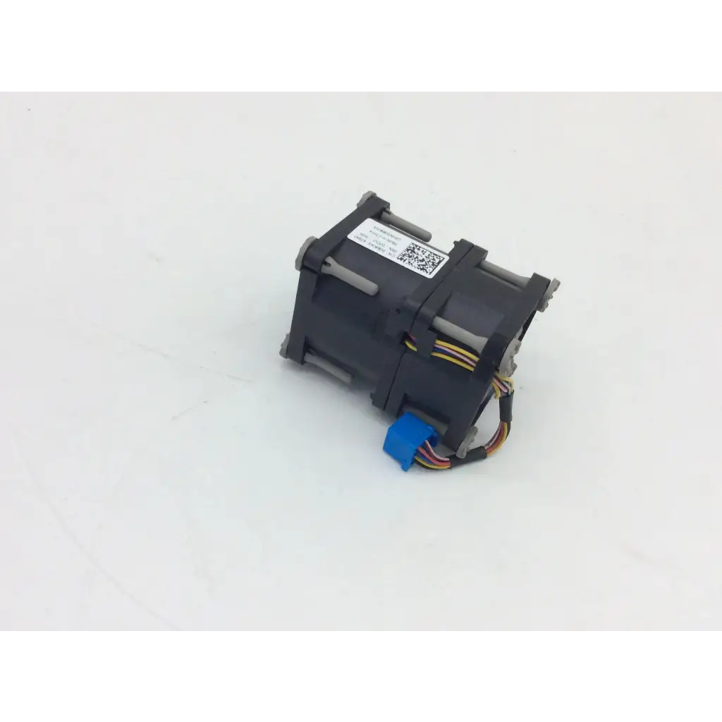 Black plastic motor with gray brackets and blue connector for 0g8khx dell poweredge r320 server cooling fan aids responsible electronics recycling