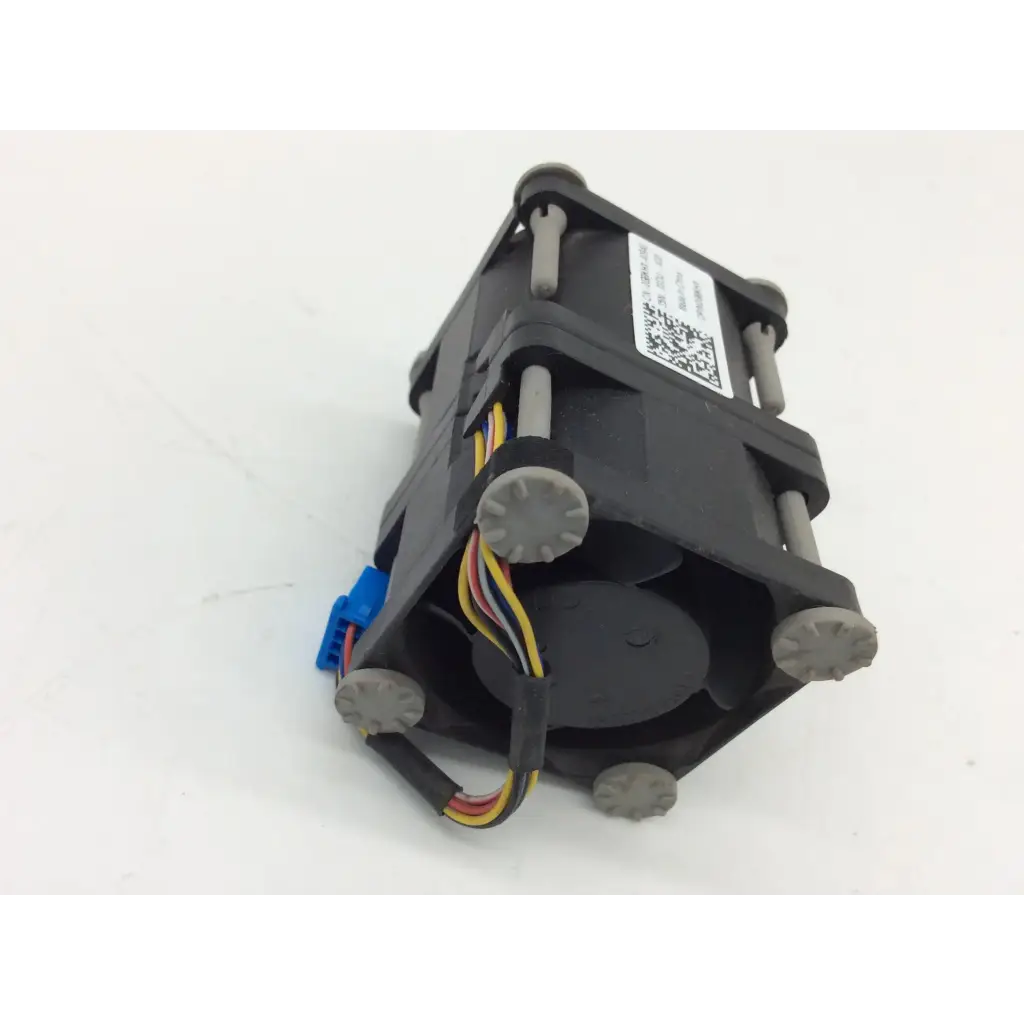 Black plastic g8khx computer case fan with gray screws and multi-colored cable for dell poweredge server cooling and biomedical service