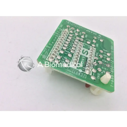 Green sony board 1-668-850-12 with silver soldered components and white connectors for responsible electronics recycling