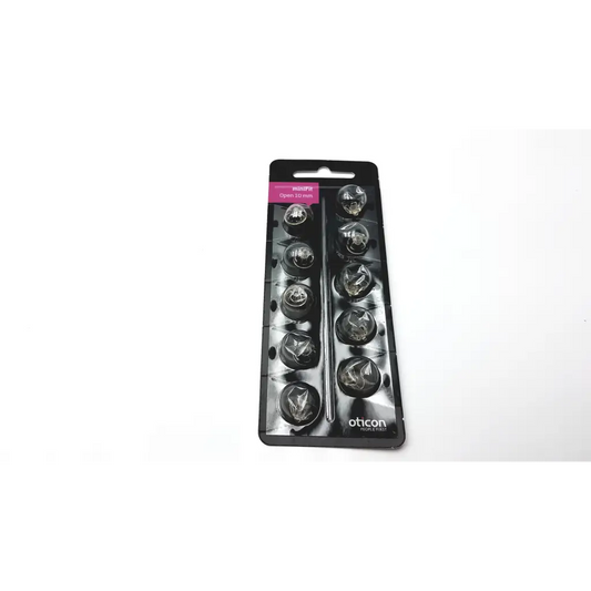 1 Pack miniFit 10mm Open Domes For Oticon Hearing Aids. 10