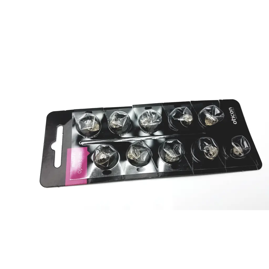 Load image into Gallery viewer, 1 Pack miniFit 8mm Open Domes For Oticon Hearing Aids. 10