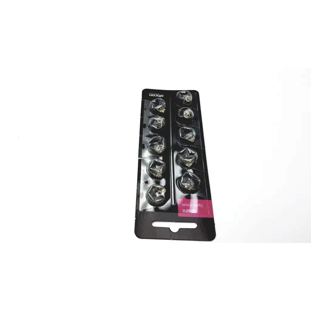 1 Pack miniFit 8mm Open Domes For Oticon Hearing Aids. 10