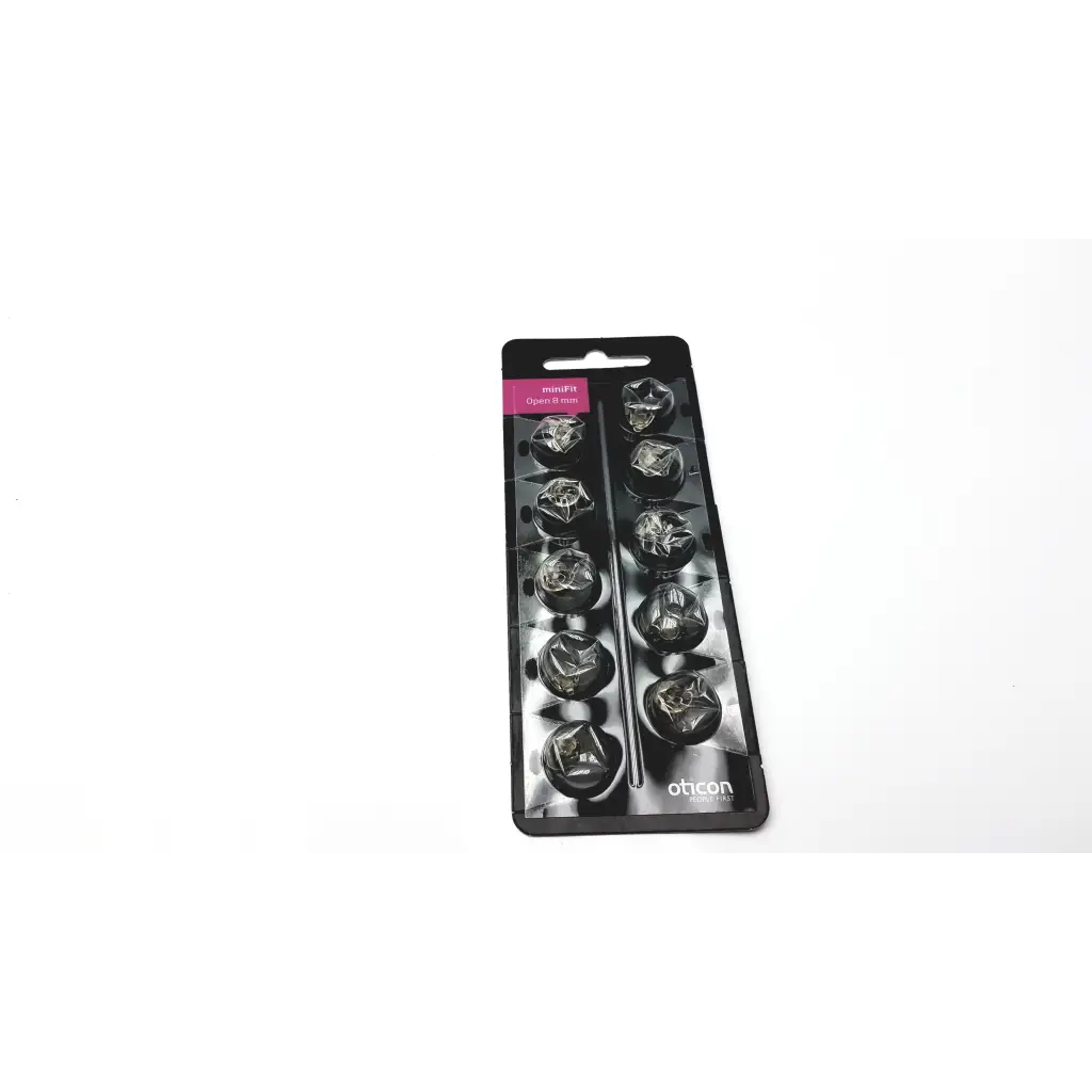 1 Pack miniFit 8mm Open Domes For Oticon Hearing Aids. 10