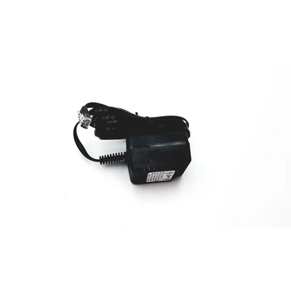 Black plastic class 2 transformer ad4-171 2923sm power adapter with coiled cable and standard electrical plug