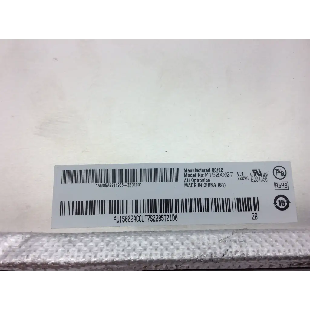 15’’ LCD Screen Display Panel for AUO M150XN07 V2 20 pins