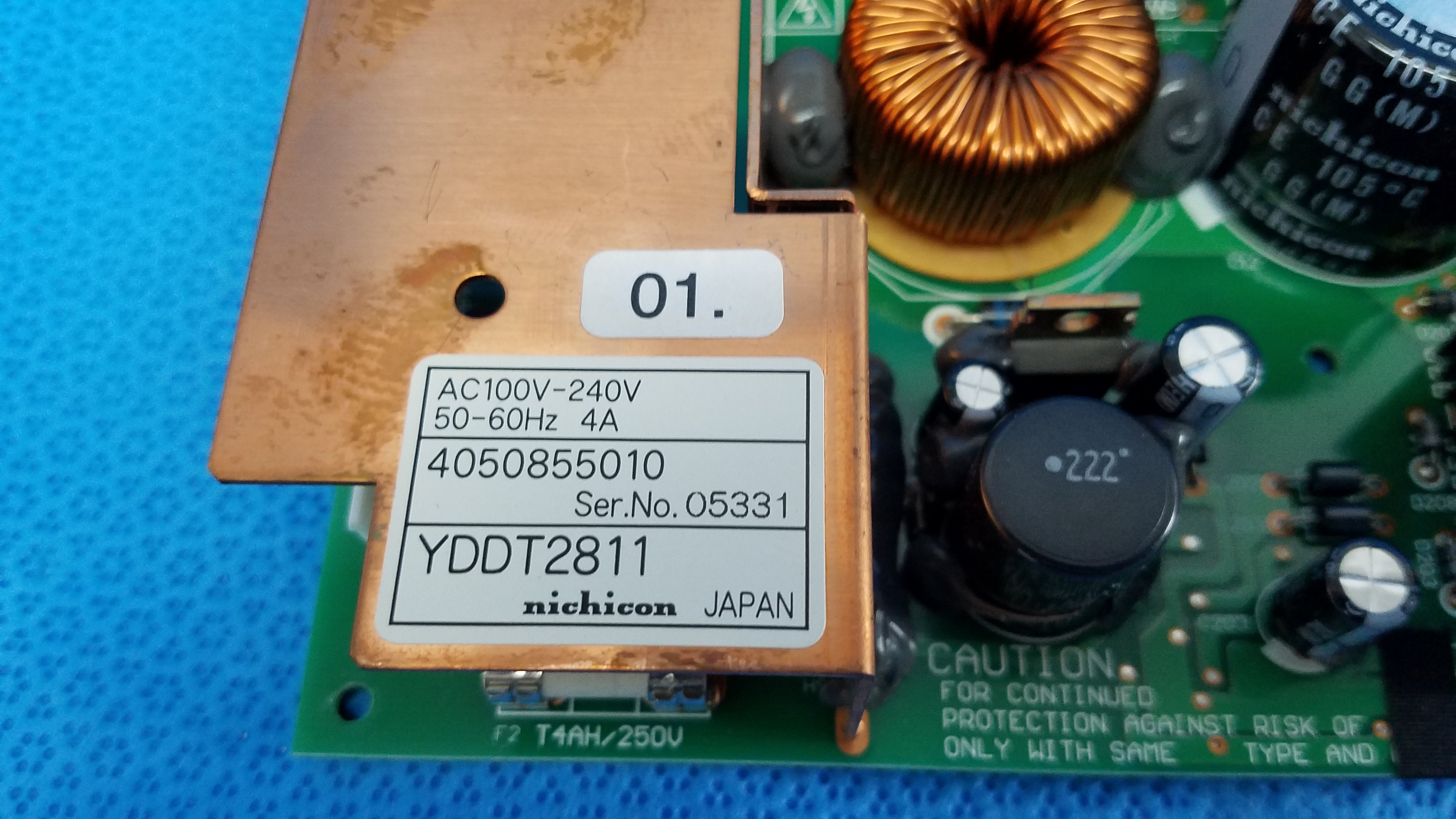 Load image into Gallery viewer, Internal Nichicon YDDT2811 Power Supply Board Part For Topcon TRC-NW8 Fundus Camera