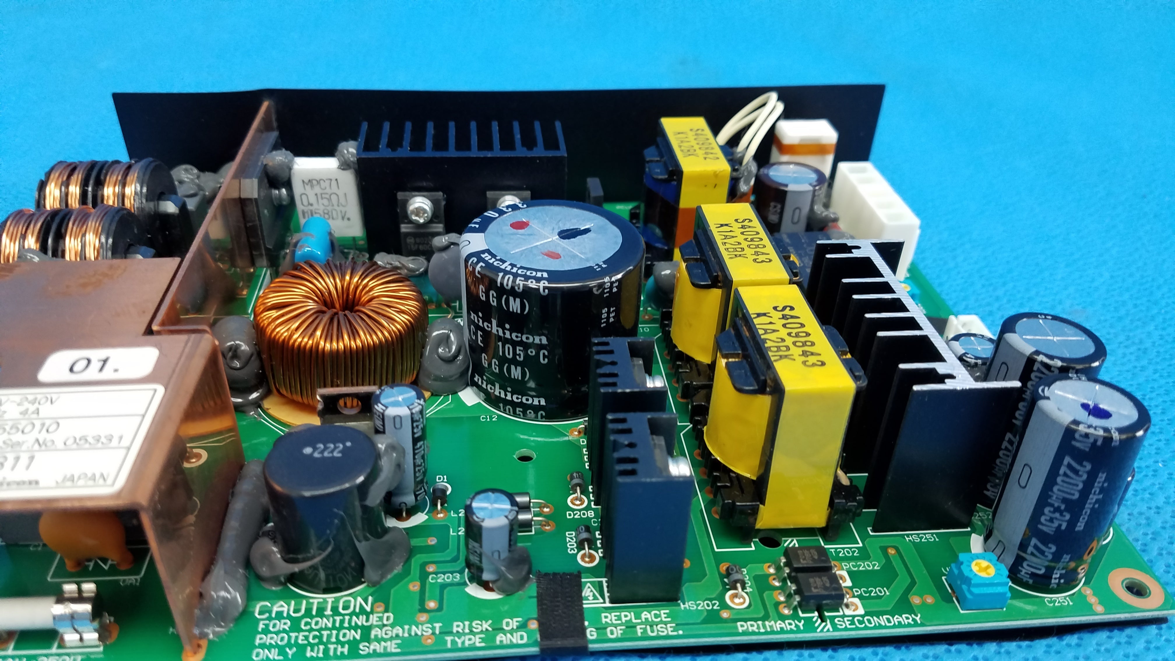 Load image into Gallery viewer, Internal Nichicon YDDT2811 Power Supply Board Part For Topcon TRC-NW8 Fundus Camera