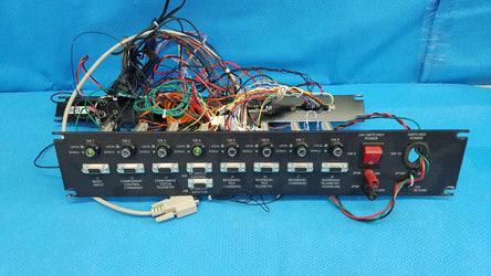 BioMedical-19-Inch Rackmount Communications Test Signal Switch Control Panel Interface Chassis Assembly With Wire Harness