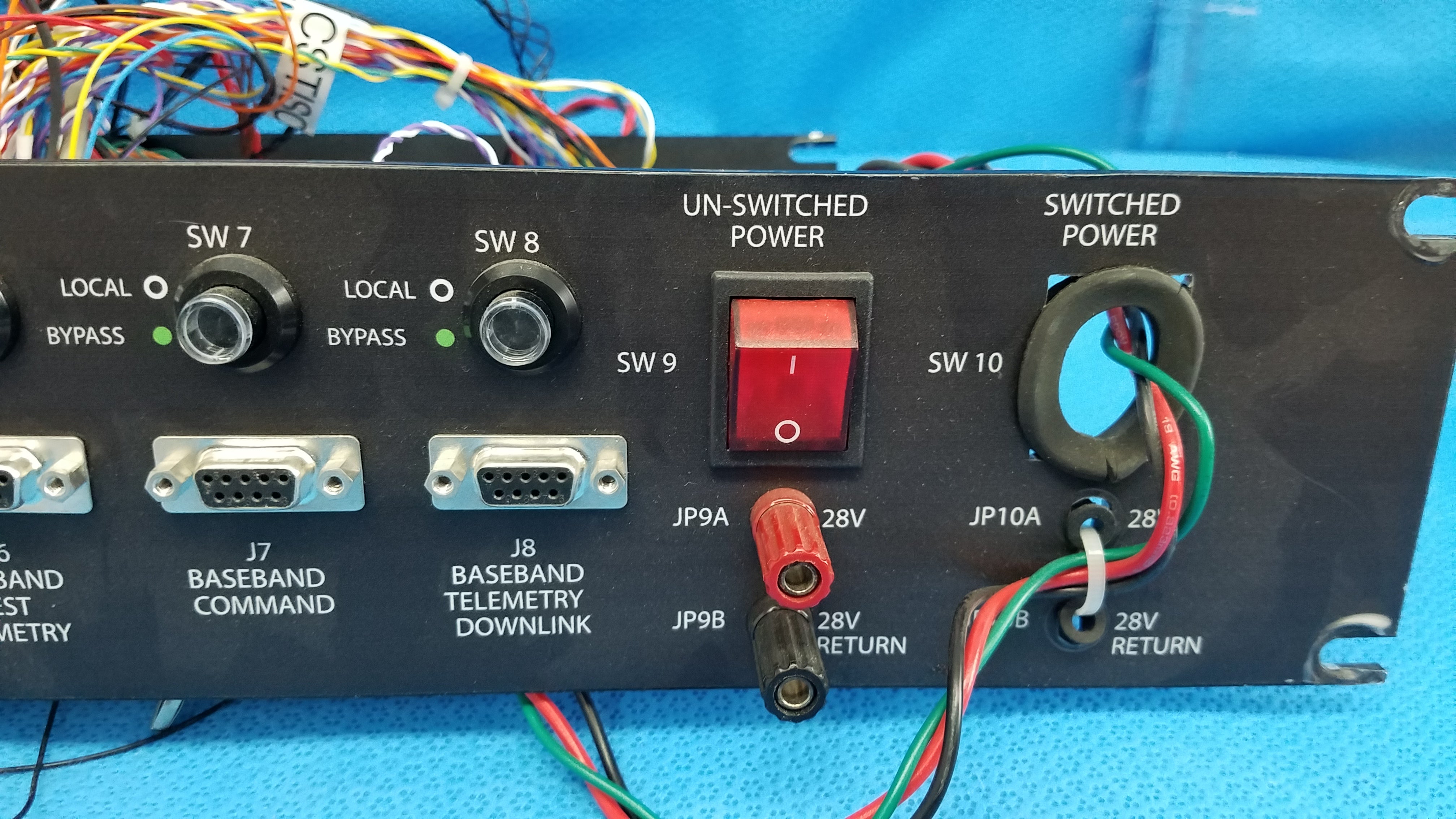 Load image into Gallery viewer, 19-Inch Rackmount Communications Test Signal Switch Control Panel Interface Chassis Assembly With Wire Harness