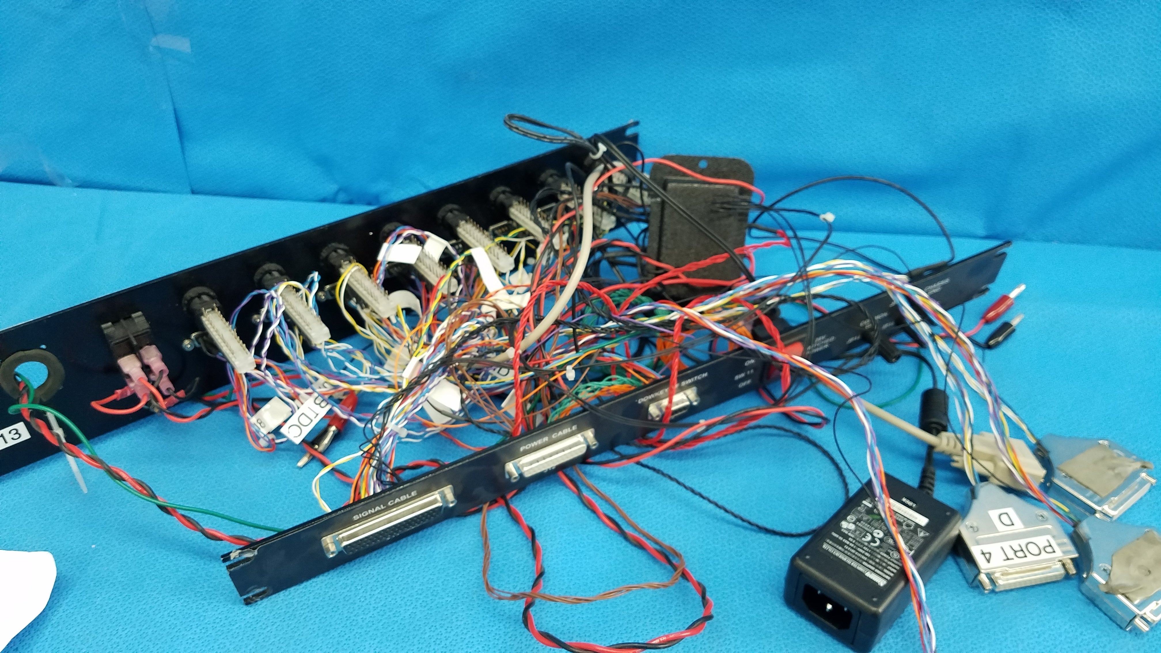 Load image into Gallery viewer, 19-Inch Rackmount Communications Test Signal Switch Control Panel Interface Chassis Assembly With Wire Harness