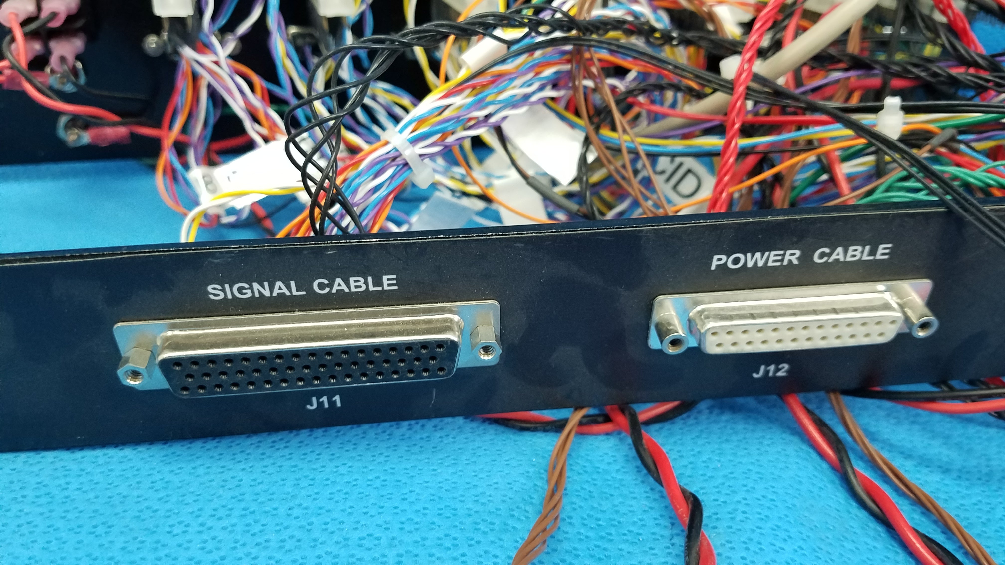 Load image into Gallery viewer, 19-Inch Rackmount Communications Test Signal Switch Control Panel Interface Chassis Assembly With Wire Harness