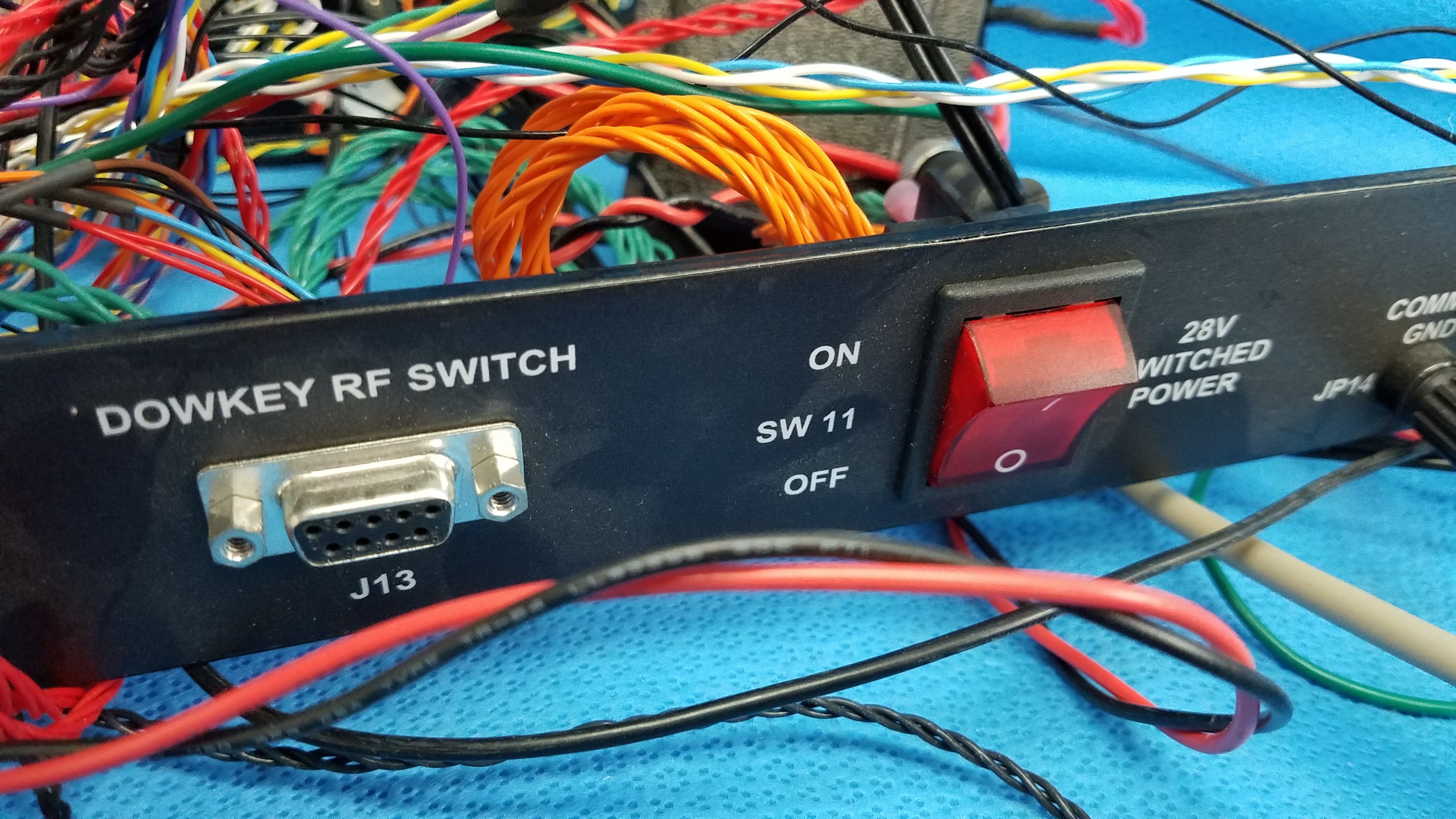 Load image into Gallery viewer, 19-Inch Rackmount Communications Test Signal Switch Control Panel Interface Chassis Assembly With Wire Harness