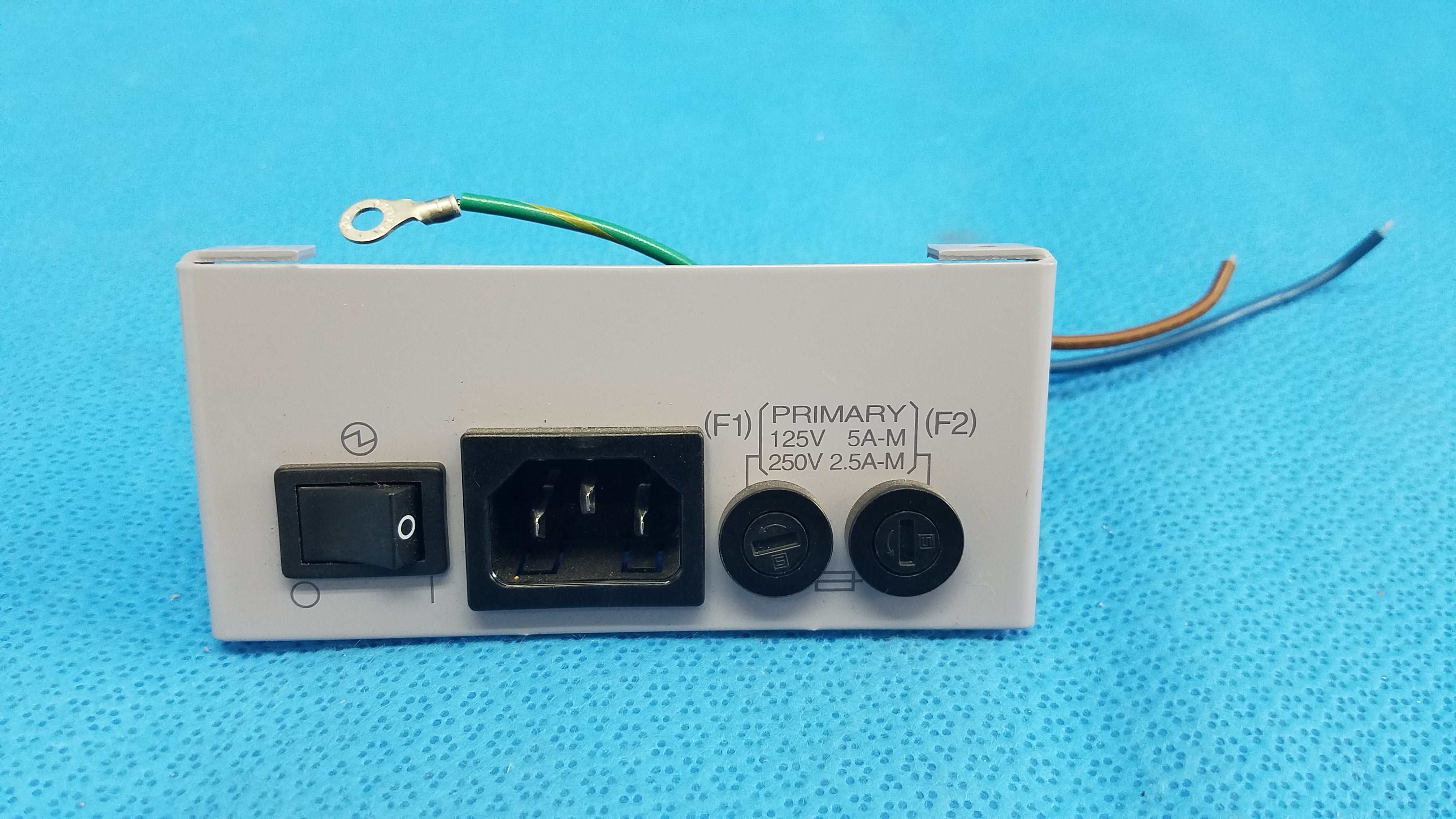 Load image into Gallery viewer, AC Power Input Entry Module Plate Assembly With Switch &amp; Fuse Holder For Topcon TRC-NW6S Retinal Camera