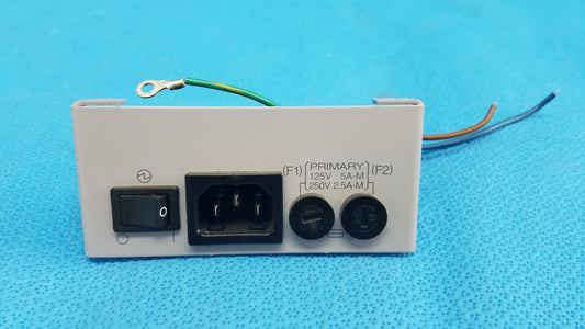 AC Power Input Entry Module Plate Assembly With Switch & Fuse Holder For Topcon TRC-NW6S Retinal Camera