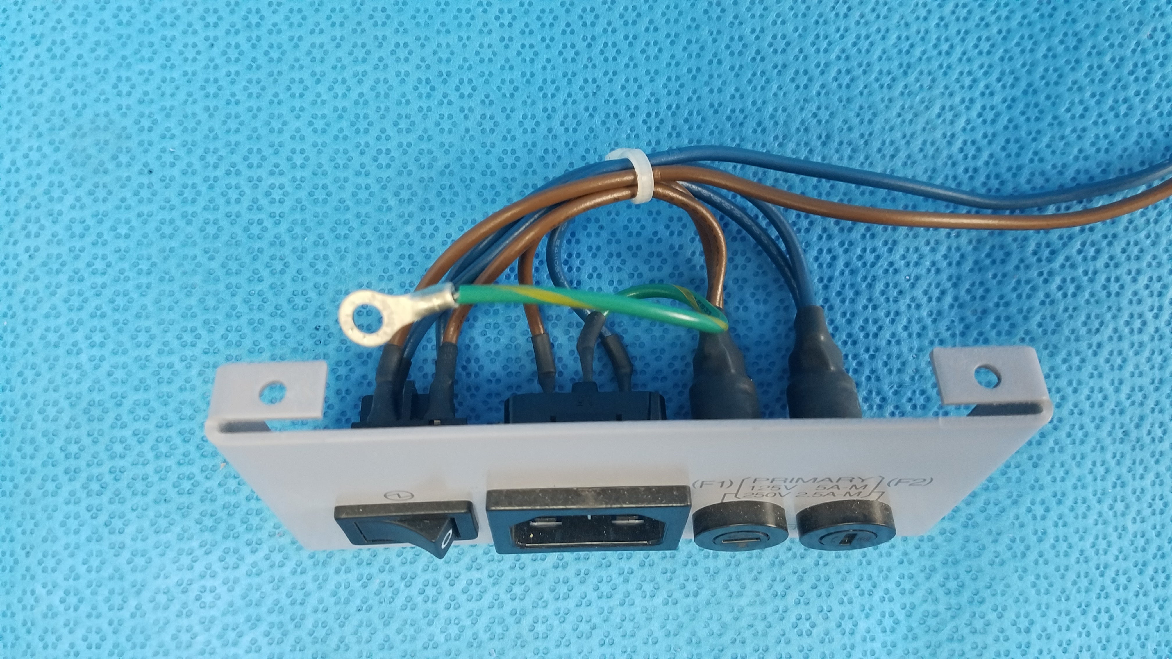 Load image into Gallery viewer, AC Power Input Entry Module Plate Assembly With Switch &amp; Fuse Holder For Topcon TRC-NW6S Retinal Camera