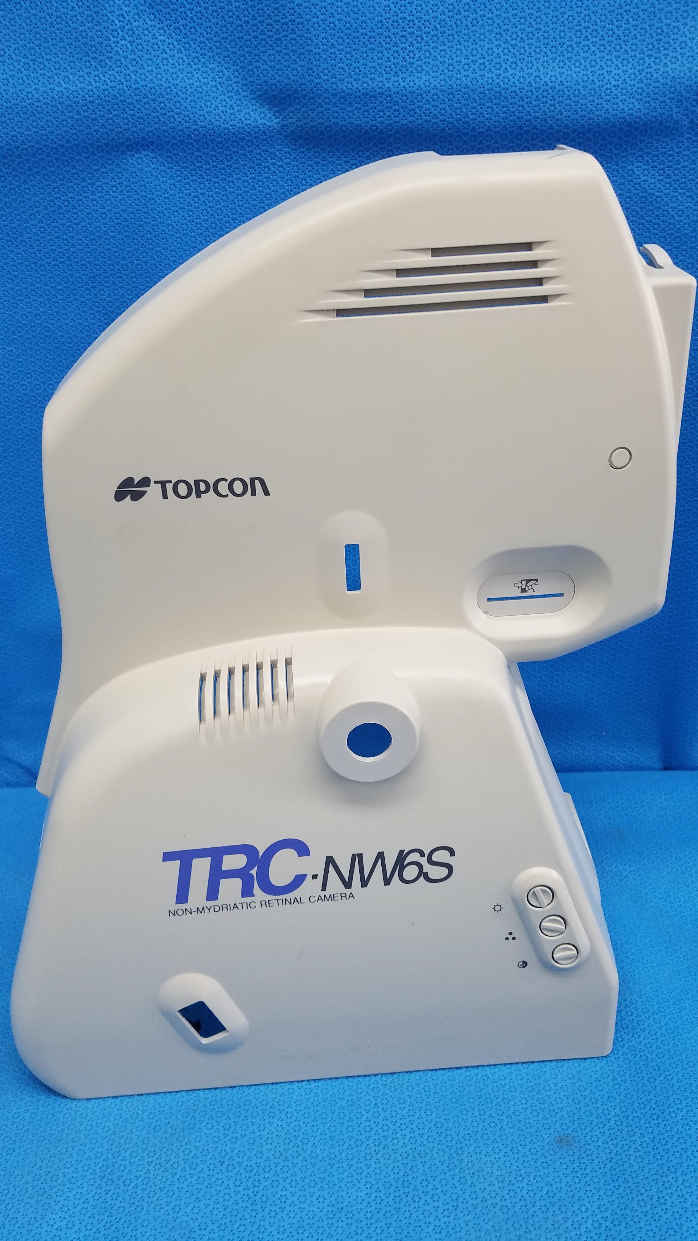 Load image into Gallery viewer, Topcon TRC-NW6S Non-Mydriatic Retinal Camera Side Housing Body Shroud Plastic Cover Panel