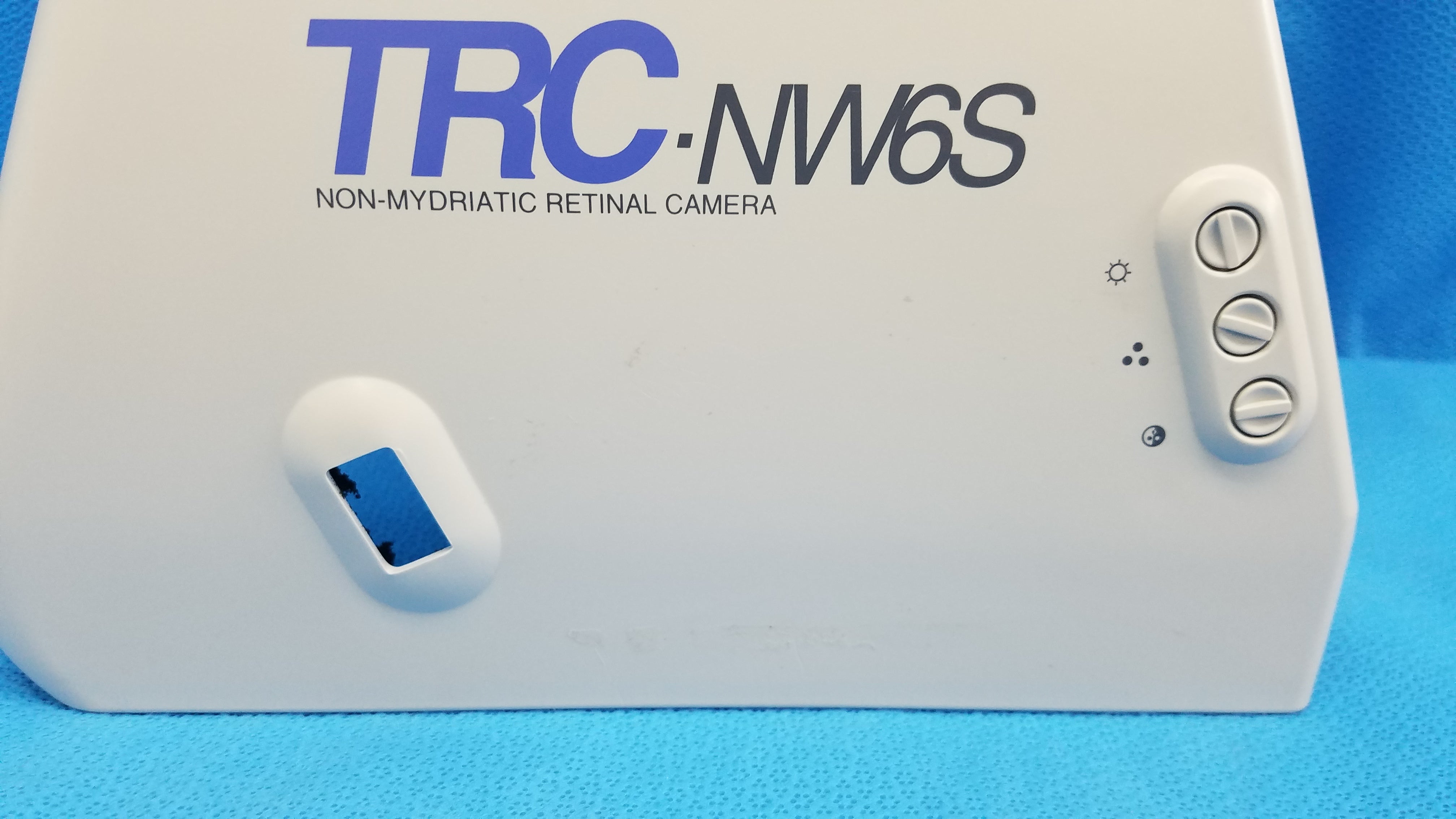 Load image into Gallery viewer, Topcon TRC-NW6S Non-Mydriatic Retinal Camera Side Housing Body Shroud Plastic Cover Panel