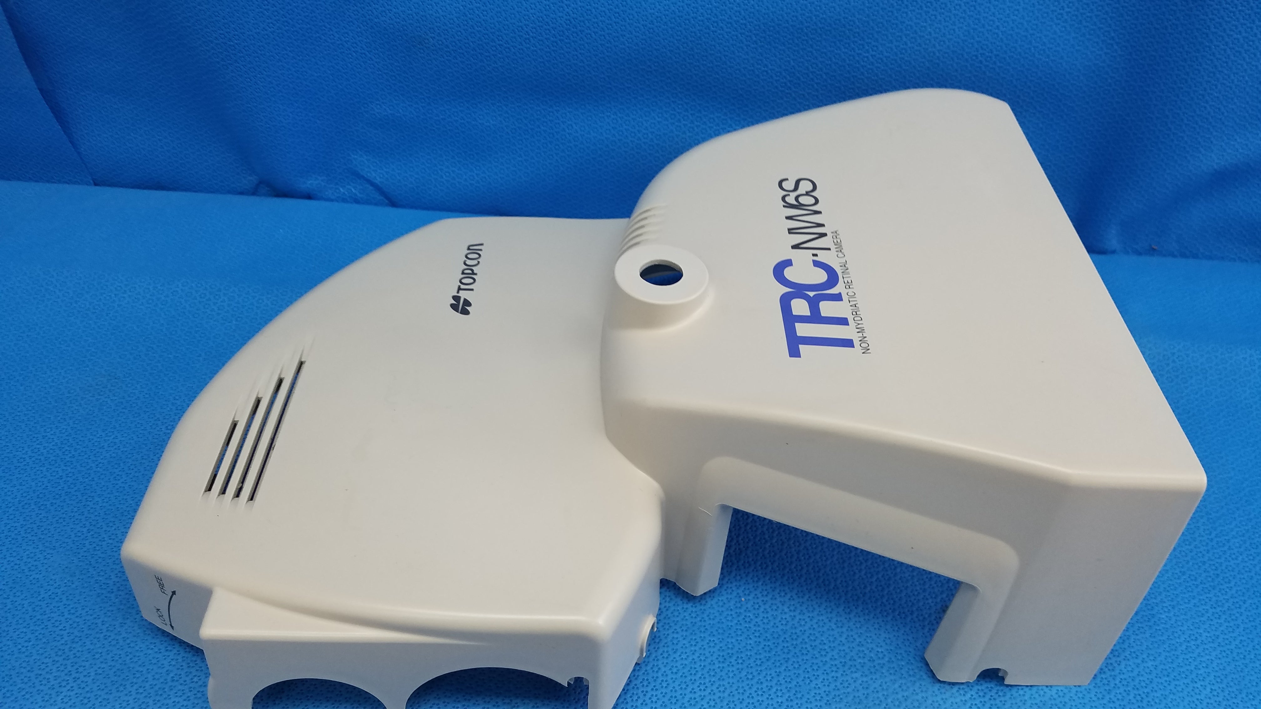 Load image into Gallery viewer, Topcon TRC-NW6S Non-Mydriatic Retinal Camera Side Housing Body Shroud Plastic Cover Panel